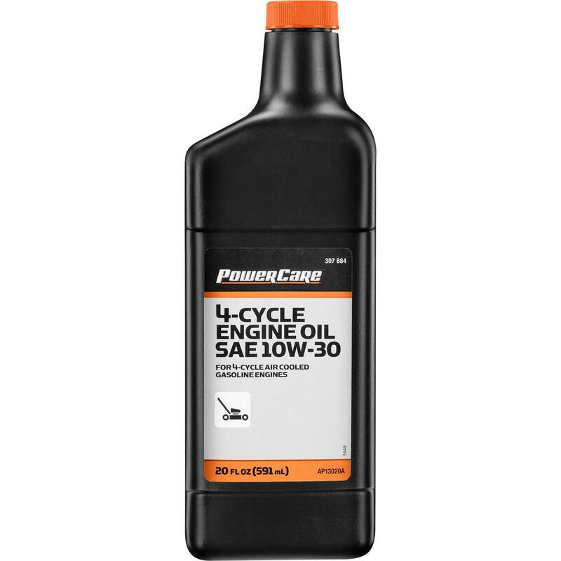 Powercare Premium-Grade 20 oz. 10W-30 Lawn Mower Oil - H-OL-420-MG