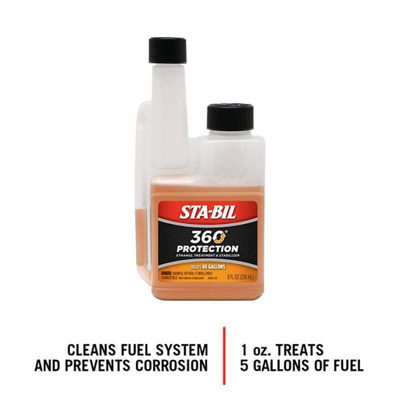 Sta-Bil 360° Protection Ethanol Treatment and Stabilizer 8 oz. Treats 40 gal. of Fuel - 22288