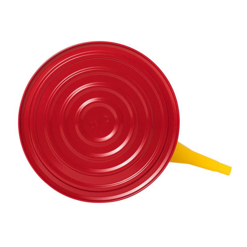 Eagle 2.5 Gal. Capacity Red Galvanized Steel Type I Gasoline Safety Can with Funnel - UI25FS