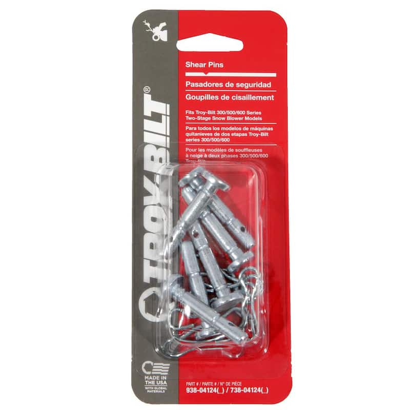 Troy-Bilt Original Equipment Shear Pins for All 2-Stage Snow Blowers (Set of 6) - 490-241-Y055