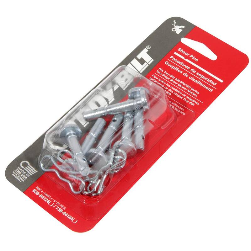Troy-Bilt Original Equipment Shear Pins for All 2-Stage Snow Blowers (Set of 6) - 490-241-Y055