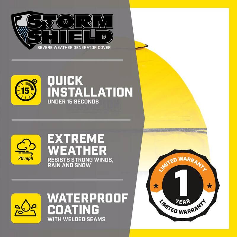 Champion Power Equipment Storm Shield Severe Weather Inverter Generator Cover by GenTent for 2000 to 11,000-Starting Watts Inverters - 100603