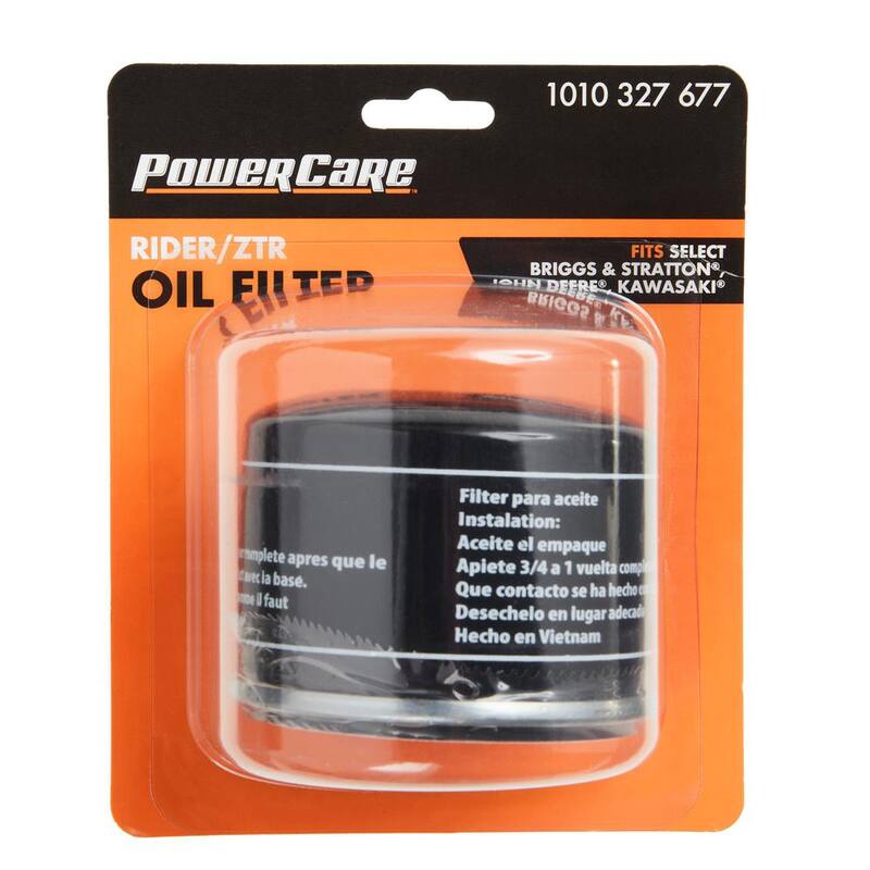 Powercare Oil Filter for Briggs and Stratton,John Deere,Kawasaki Replaces OEM Numbers 492932S, 5049, AM125424, GY20577, 49065-7007 - PCR4292