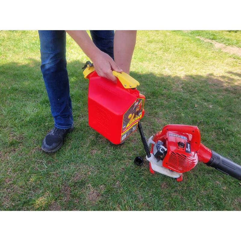 SureCan 2+ Gallon Gasoline Type II Safety Can Red with Rotating Flexible Spout - SUR2SFG2