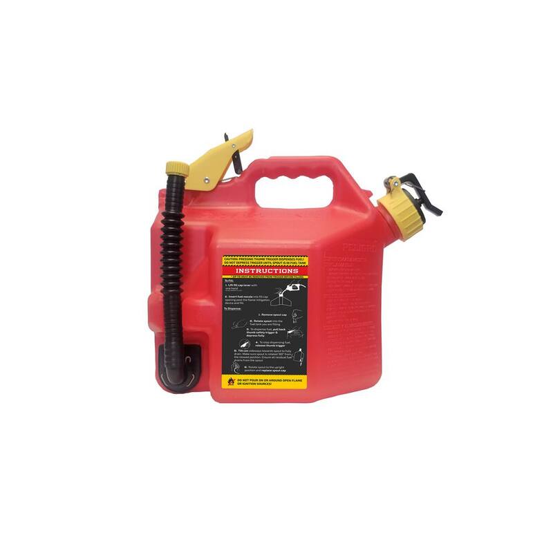 SureCan 2+ Gallon Gasoline Type II Safety Can Red with Rotating Flexible Spout - SUR2SFG2