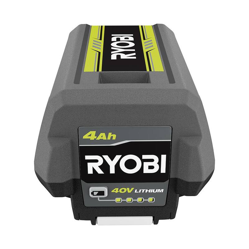 RYOBI 40V Lithium-Ion 4.0 Ah Battery and Rapid Charger - OP40404-06