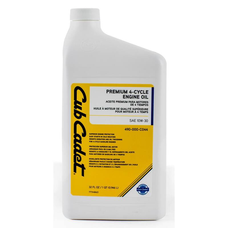 Cub Cadet 32 oz. SAE 10W-30 Premium 4-Cycle Engine Oil - 490-000-C044