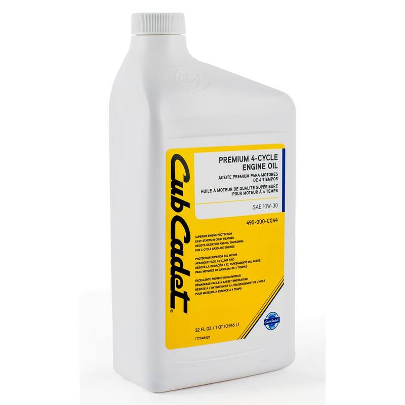 Cub Cadet 32 oz. SAE 10W-30 Premium 4-Cycle Engine Oil - 490-000-C044