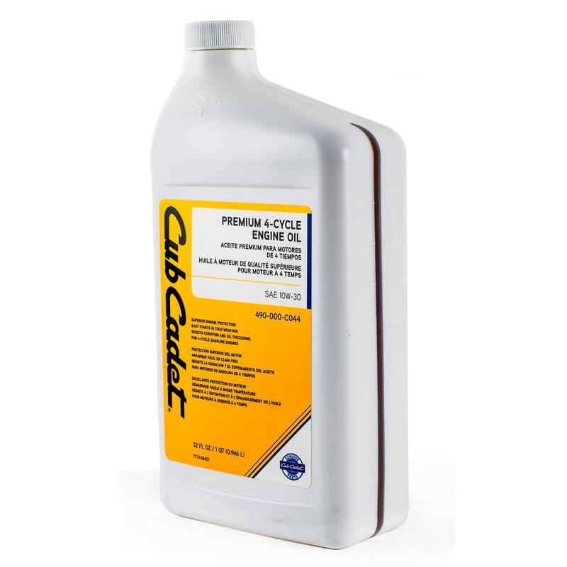 Cub Cadet 32 oz. SAE 10W-30 Premium 4-Cycle Engine Oil - 490-000-C044