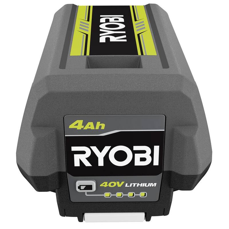 RYOBI 40V Lithium-Ion 3-Port Charger with (3) 4.0 Ah Batteries - OP407A-4