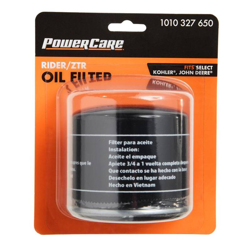 Powercare Oil Filter for Kohler, John Deere Replaces OEM Numbers 12 050 01 S1, AM101207 - PCR4297