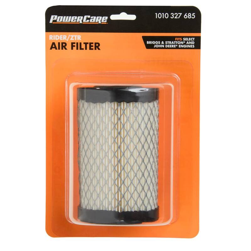 Powercare Air Filter for Briggs and Stratton, John Deere Engines, Replaces OEM Numbers 796031, GY21435, MIU14395 - PCR4395