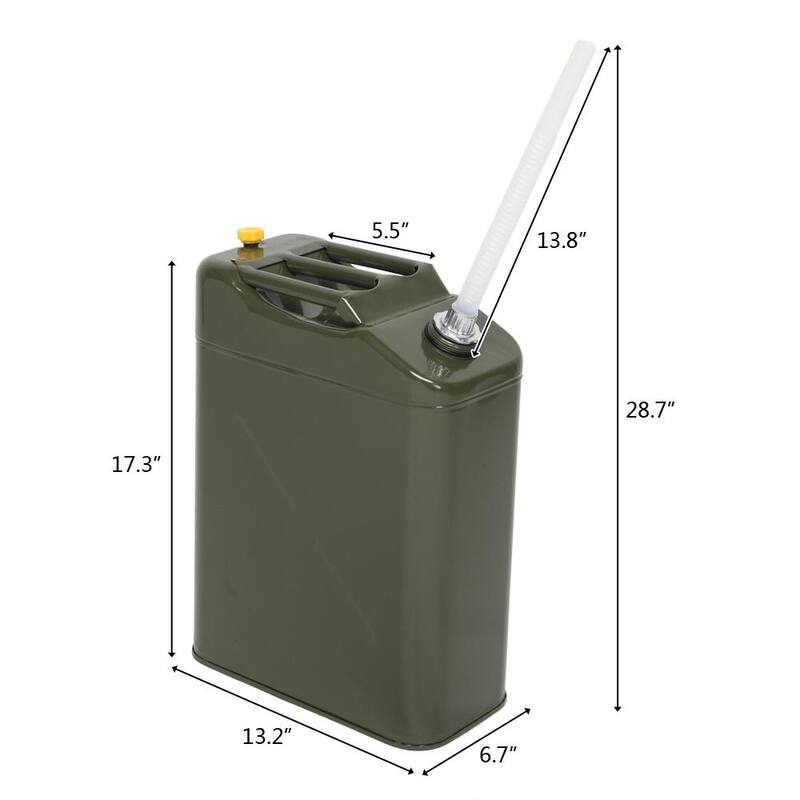 Karl home EU Style 20 l 0.6 mm Cold Rolled Steel Jerry Can - 635399215478