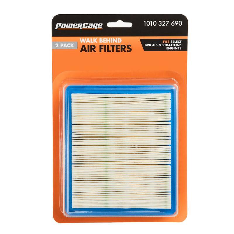 Powercare 2-PK Air Filter for Briggs and Stratton Engines, Replaces OEM Numbers 491588S, 5043K - PCR4305