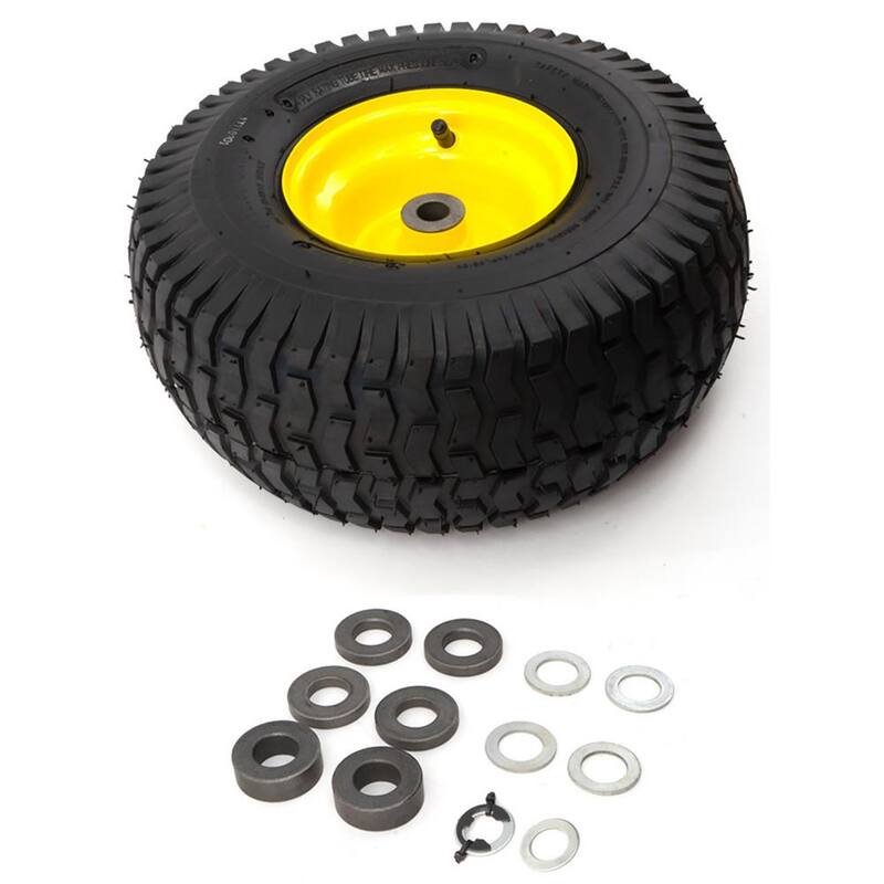 Arnold 15 in. x 6 in. Front Wheel Assembly with Turf Saver Tread for John Deere Riding Lawn Mowers - 490-325-0054