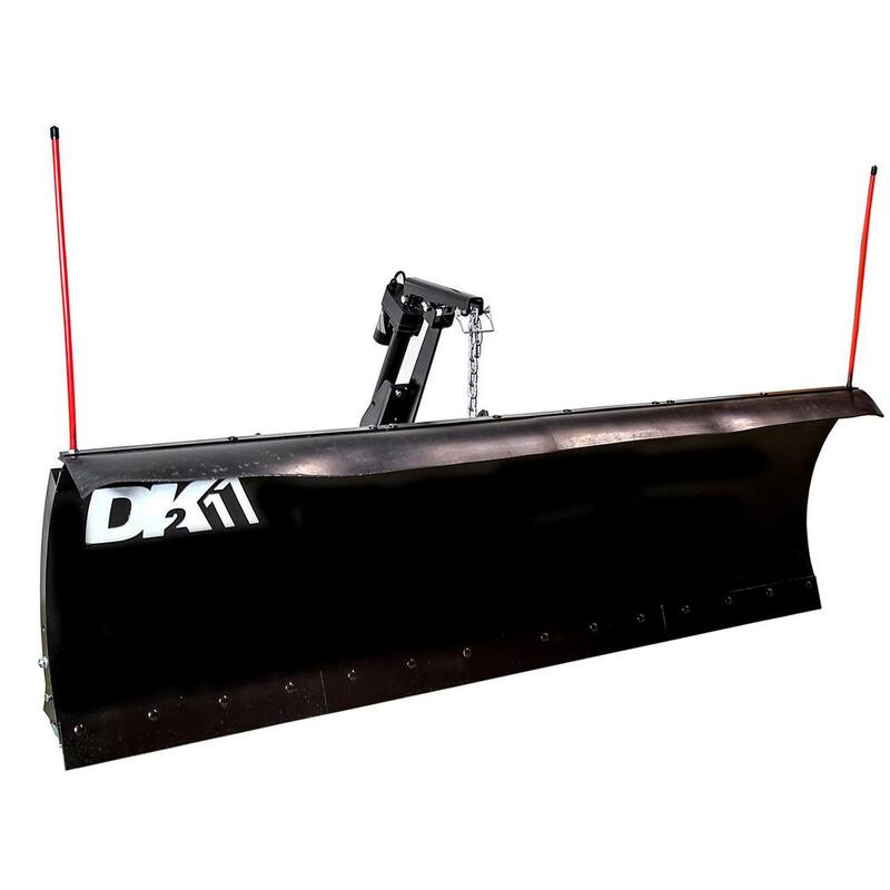 DK2 Rampage II Elite 82 in. x 19 in. Custom Mount Snow Plow Kit with Actuator Lift - RAMP8219ELT