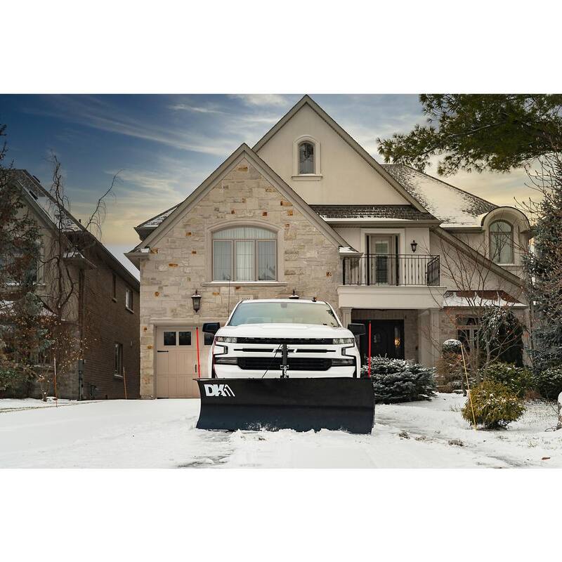 DK2 Rampage II Elite 82 in. x 19 in. Custom Mount Snow Plow Kit with Actuator Lift - RAMP8219ELT