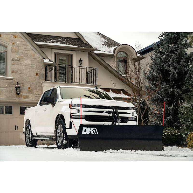 DK2 Rampage II Elite 82 in. x 19 in. Custom Mount Snow Plow Kit with Actuator Lift - RAMP8219ELT