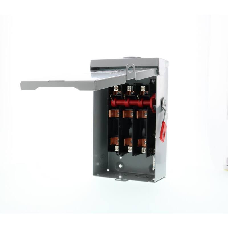 Siemens General Duty 60 Amp 3-Pole 4-Wire 240-Volt Fusible Outdoor Safety Switch - GF322NRA