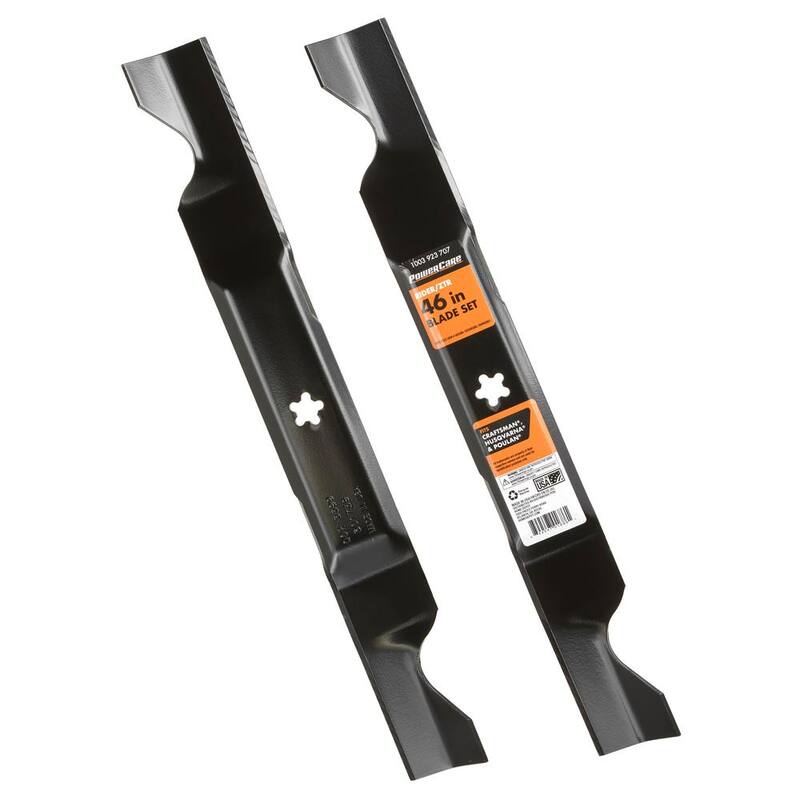 Powercare 2 Blade Set for 46 in. cut Craftsman, Husqvarna, Poulan Mowers, Replaces OEM Numbers 532405380, 594892801 - PCR1739