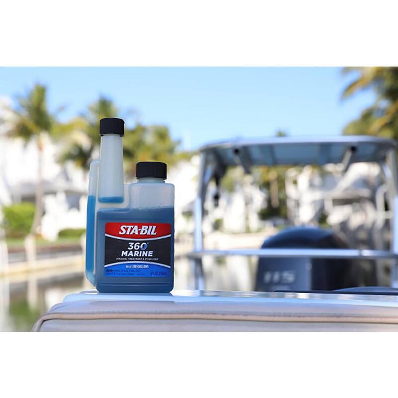 Sta-Bil 360° Marine Ethanol Treatment and Fuel Stabilizer 8 oz. Treats 80 gal. of Fuel - 22239