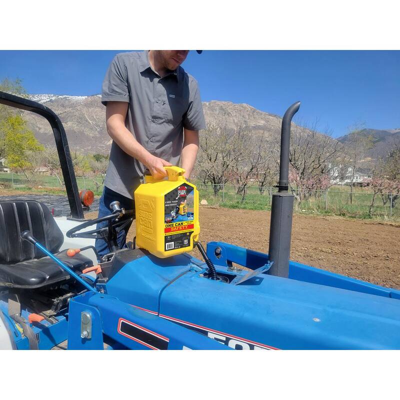 SureCan 5 Gallon Diesel Type II Safety Can Yellow with Rotating Flexible Spout - SUR5SFD2