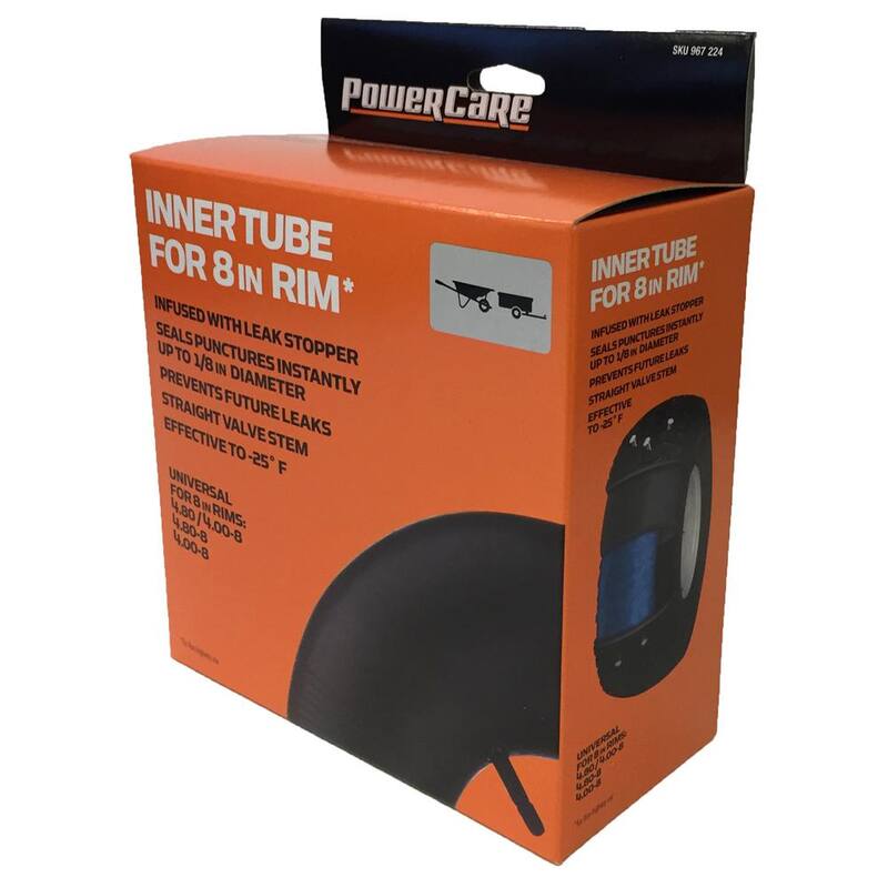Powercare Replacement Inner Tube with Leak Stopper for Wheelbarrow Tires with 8 in. Rim - 490-328-H013