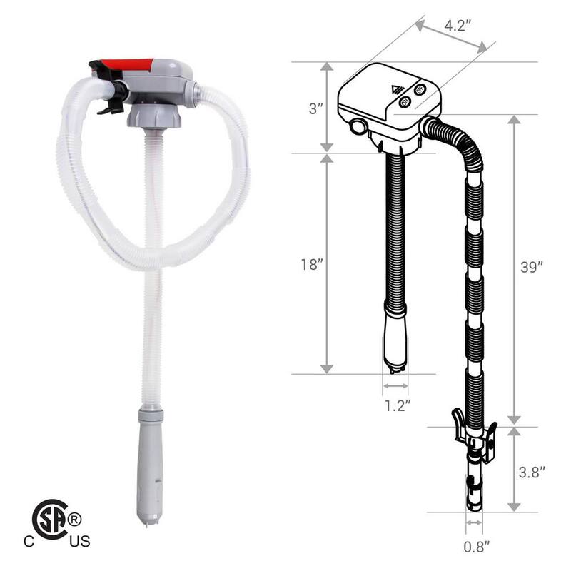TERA PUMP 4 AA Battery Powered Fuel Transfer Pump with Auto-Stop - TRFA01