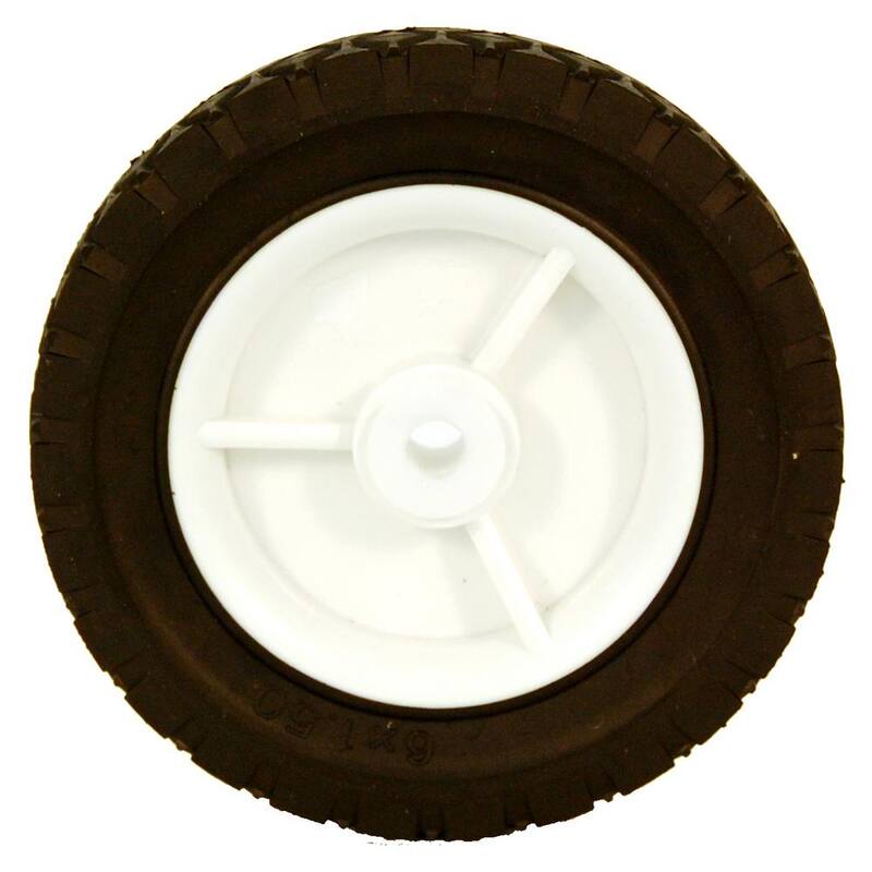 Powercare 6 in. x 1.5 in. Universal Plastic Wheel for Lawn Mowers - 460435