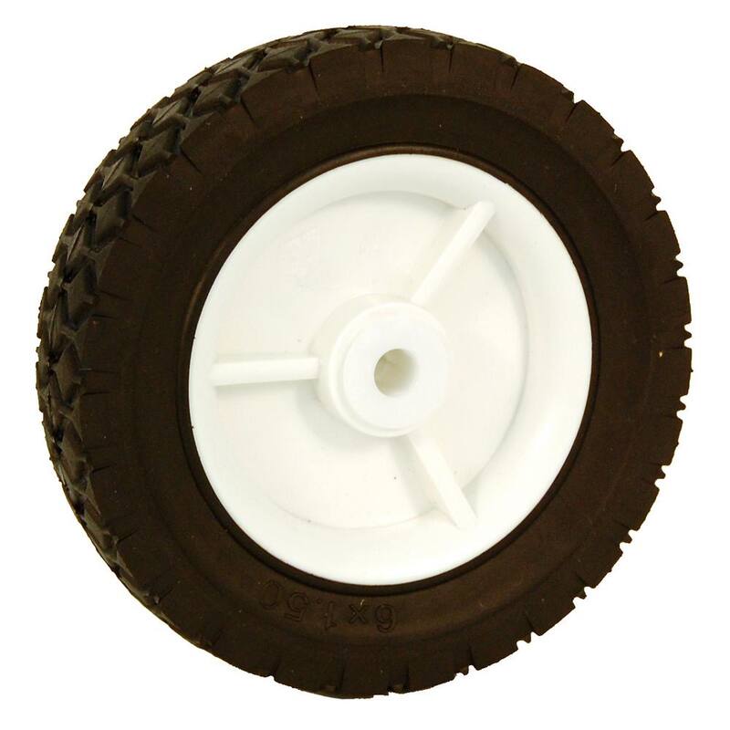 Powercare 6 in. x 1.5 in. Universal Plastic Wheel for Lawn Mowers - 460435