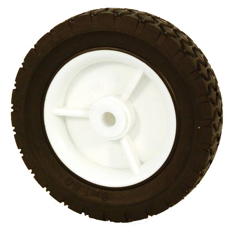 Powercare 6 in. x 1.5 in. Universal Plastic Wheel for Lawn Mowers - 460435