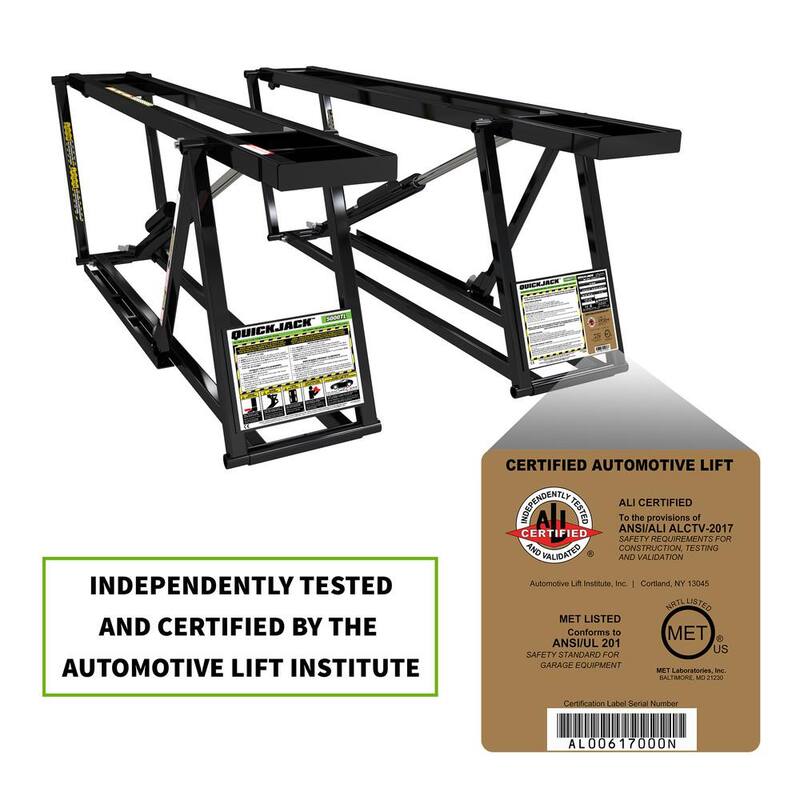 QUICKJACK 5000TL Portable Car Lift with 110V Power Unit Included - 5175630