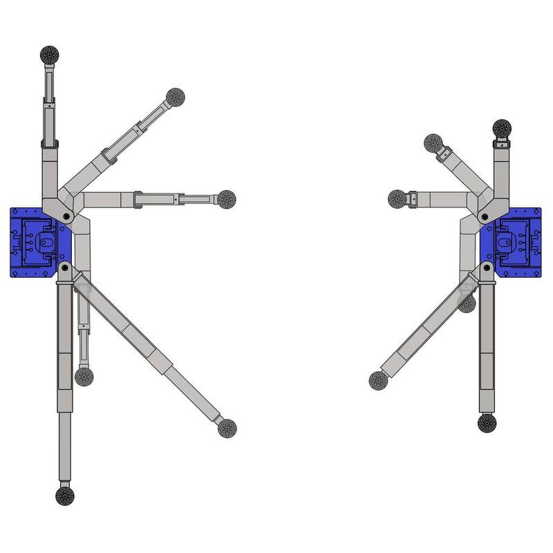 TUXEDO Bi-Symmetric 2 Post Car Lift Direct Drive 3 Stage Single Point 11,000 lbs. - TP11KC-DX