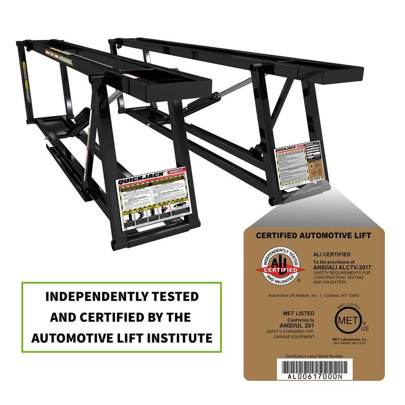 QUICKJACK 6000ELX Super-Long Portable Car Lift with 110V Power Unit Included - 5175650