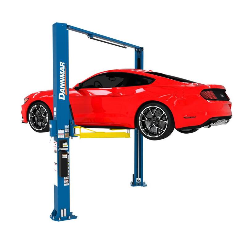 Dannmar D2-10A Asymmetric Two-Post Car Lift 10,000 lb. Capacity with 220V Power Unit Included - 5175313