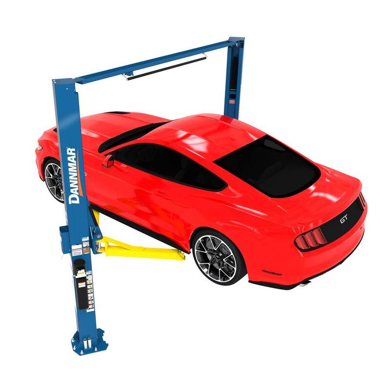 Dannmar D2-10A Asymmetric Two-Post Car Lift 10,000 lb. Capacity with 220V Power Unit Included - 5175313