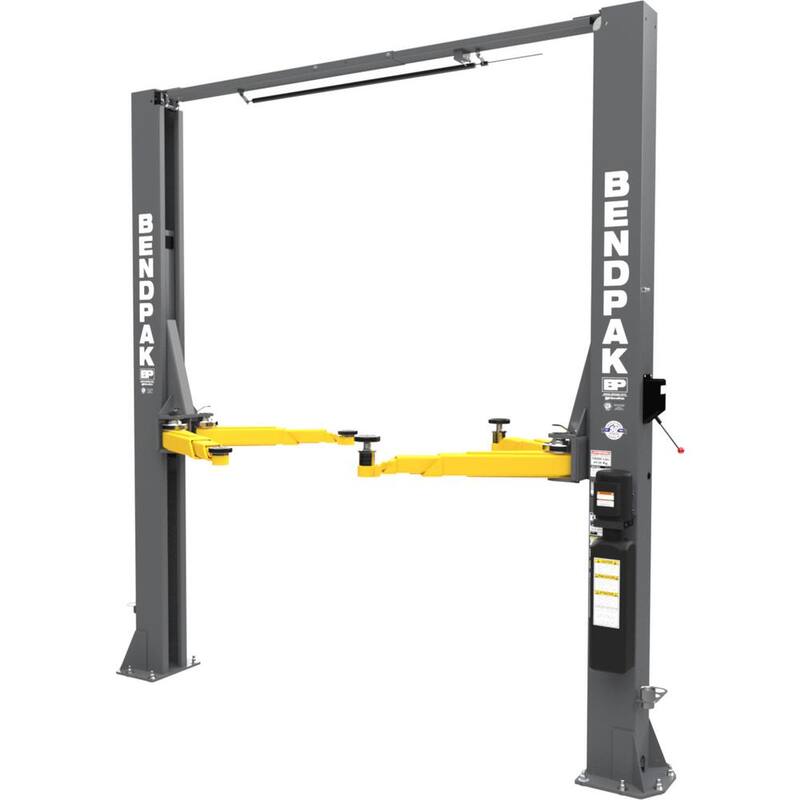 BENDPAK 10APX 2 Post Car Lift 10,000 lb Capacity-Adaptable Clearfloor w/Adjustable Width, High Rise, 220V Power Unit Included - 5175306