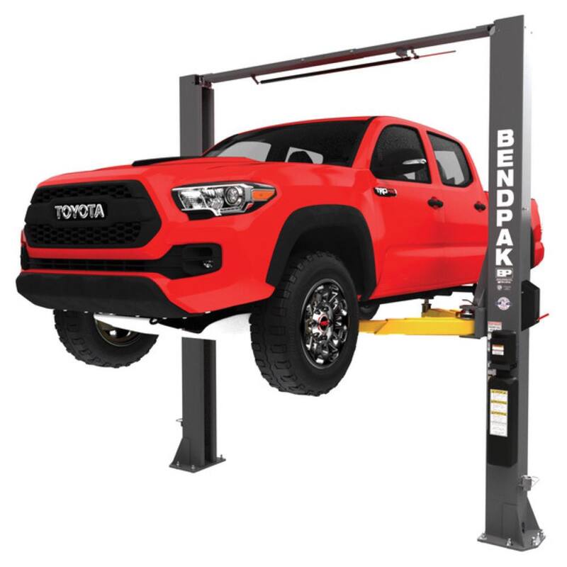 BENDPAK 10AP 10000 lbs. Capacity 2-Post Vehicle Lift - Adjustable Width with Low-Pro Arms, 220V Power Unit Included - 5175304