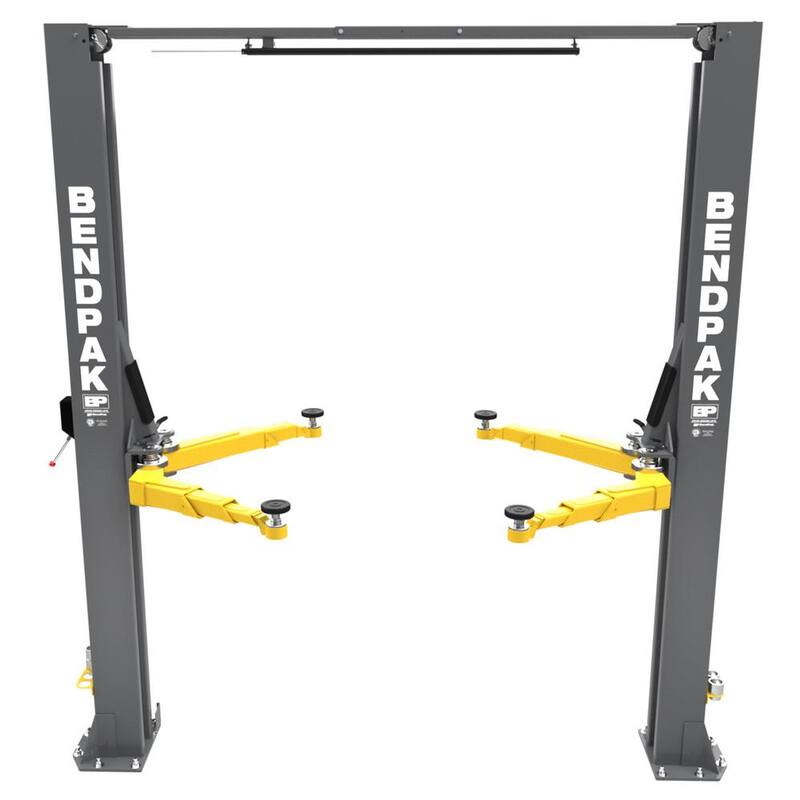 BENDPAK 10AP 10000 lbs. Capacity 2-Post Vehicle Lift - Adjustable Width with Low-Pro Arms, 220V Power Unit Included - 5175304