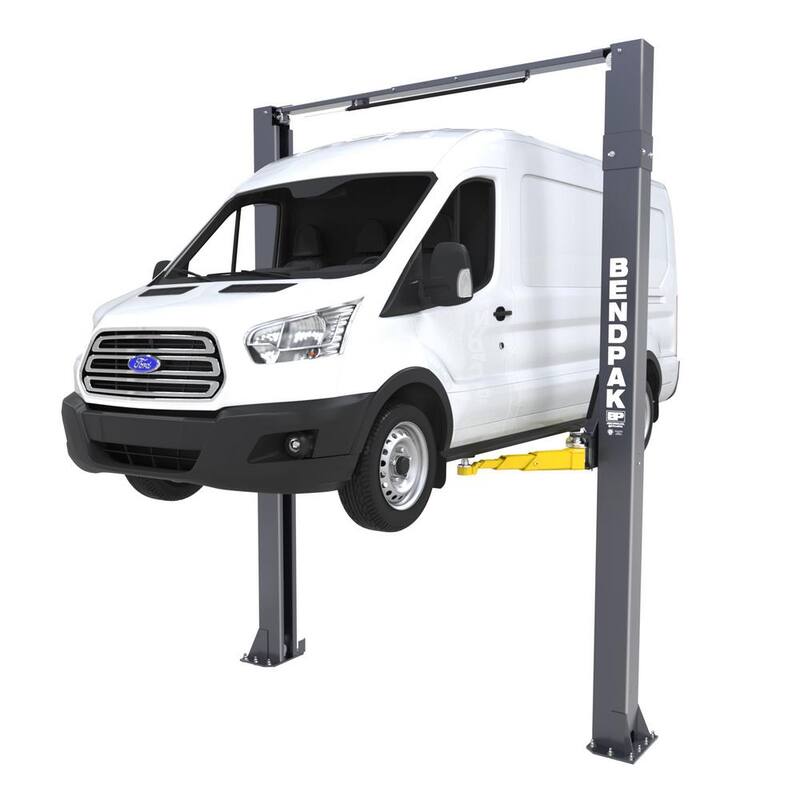 BENDPAK 10APX-181 2-Post Vehicle Lift 10,000 lb Capacity-Adaptable Clearfloor with Adjustable Width and 220V Power Unit Included - 5175307
