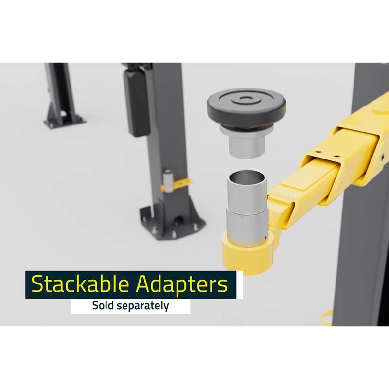 BENDPAK 10APX-181 2-Post Vehicle Lift 10,000 lb Capacity-Adaptable Clearfloor with Adjustable Width and 220V Power Unit Included - 5175307