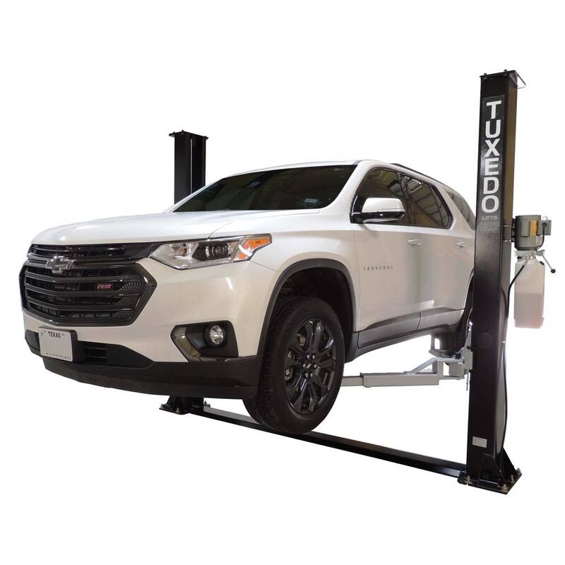 TUXEDO Symmetric 2 Post Car Lift 9,000 lbs. Capacity Heavy Duty in Black - TP9KF-TUX