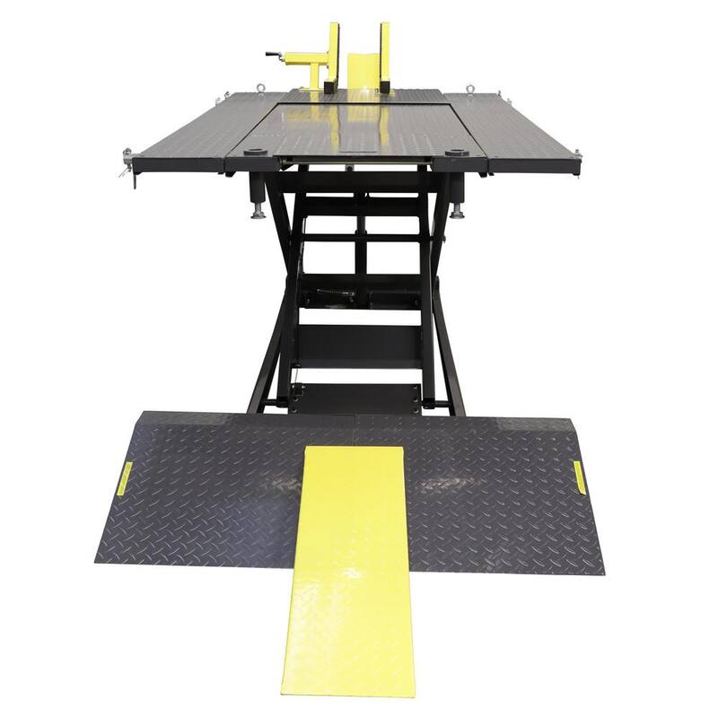 RANGER RML-1500XL Deluxe Extended Motorcycle and ATV Lift Platform with Front Wheel Vise, 1500 lb. Capacity - 5150605