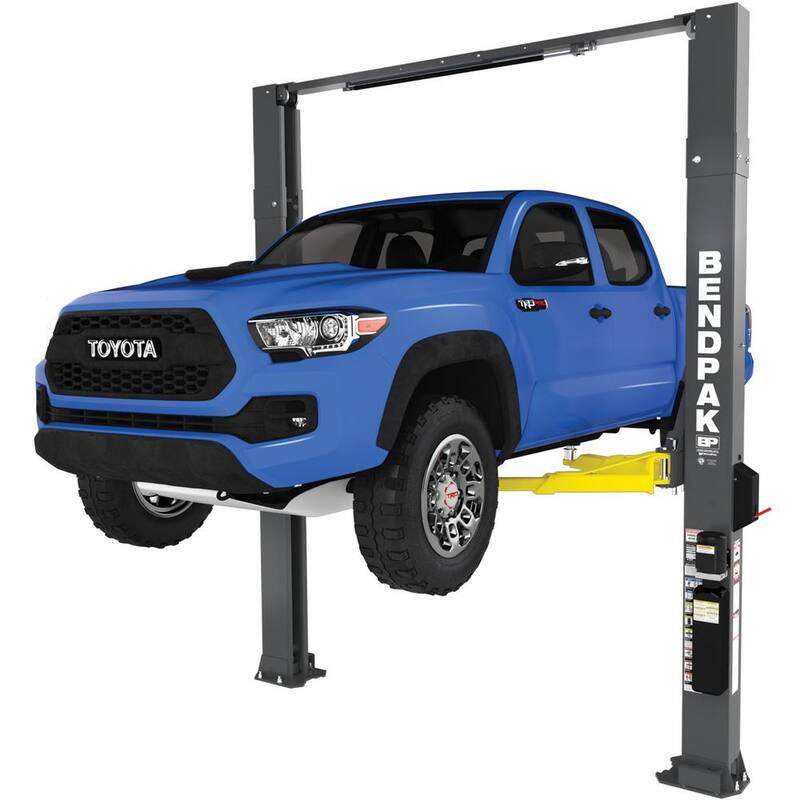 BENDPAK 10AP-168 2-Post Vehicle Lift 10000 lbs. Capacity - Clearfloor Design with Adjustable Width with 220V Power Unit Included - 5175305