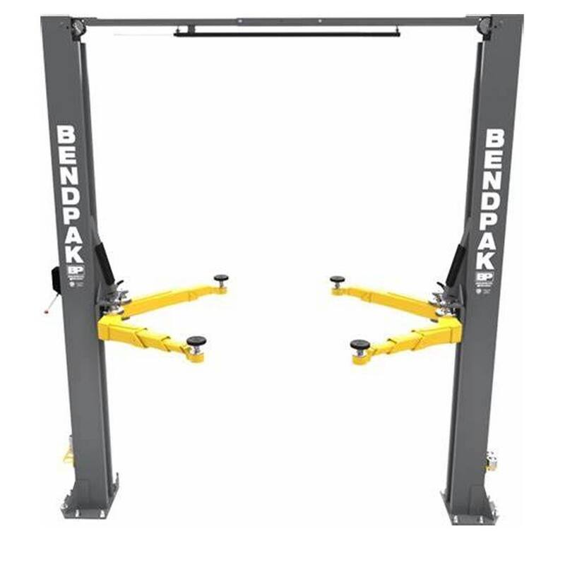 BENDPAK 10AP-168 2-Post Vehicle Lift 10000 lbs. Capacity - Clearfloor Design with Adjustable Width with 220V Power Unit Included - 5175305