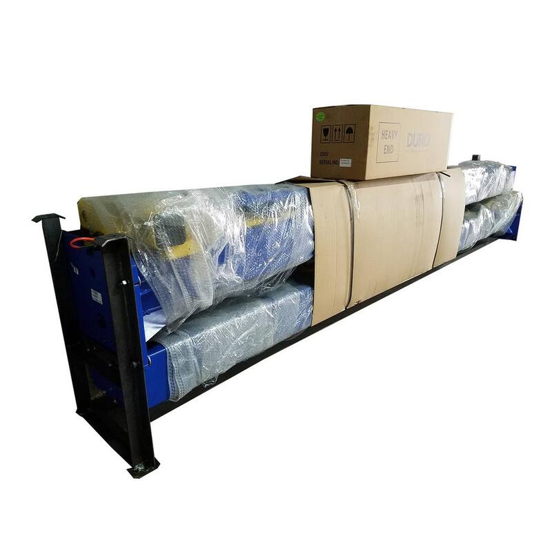 TUXEDO Asymmetric 2-Post Car Lift Clear Floor 9,000 lbs. Capacity in Blue - TP9KACX