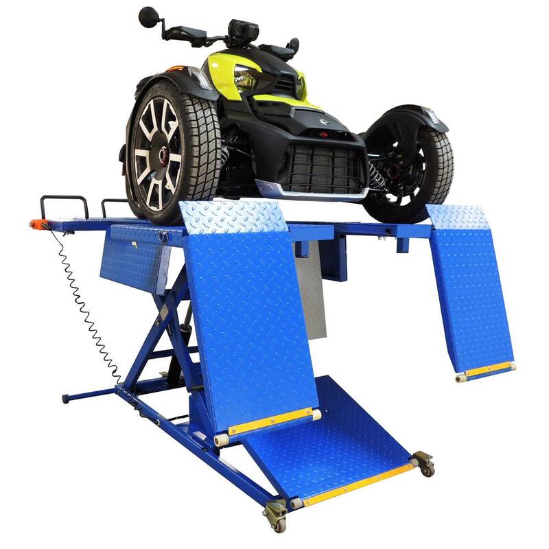IDEAL UTV Portable Lift with Integrated Motor and Retractable Ramp 2200 lbs. Capacity - U-2200IEH-XR