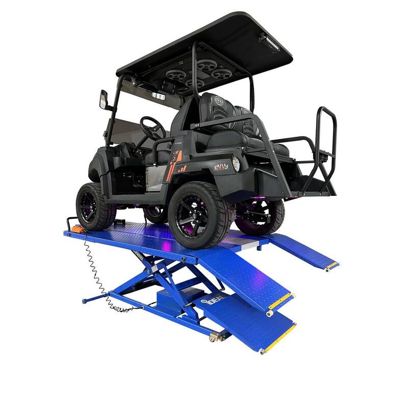 IDEAL UTV Portable Lift with Integrated Motor and Retractable Ramp 2200 lbs. Capacity - U-2200IEH-XR