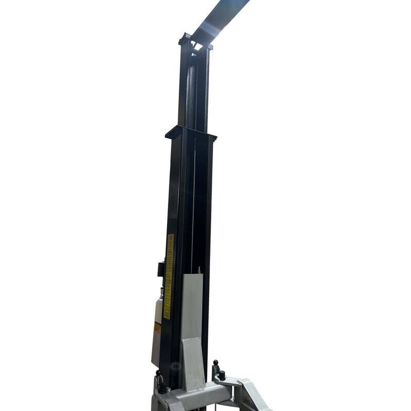 TUXEDO Asymmetric 2 Post Car Lift Clear Floor 9,000 lbs. Capacity Heavy Duty in Black - TP9KAC-TUX