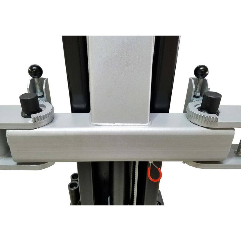 TUXEDO Asymmetric 2 Post Car Lift Clear Floor 9,000 lbs. Capacity Heavy Duty in Black - TP9KAC-TUX